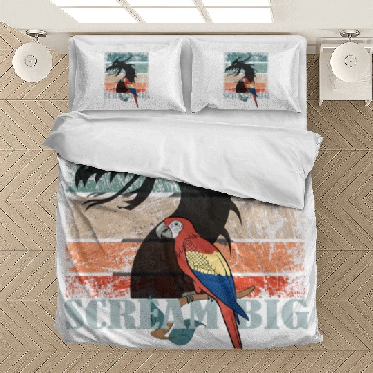 Scream Big Parrot Dragon Fusion Bedding Sets