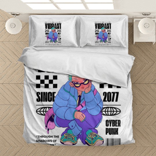 Electric Night: Cyberpunk Bedding Sets