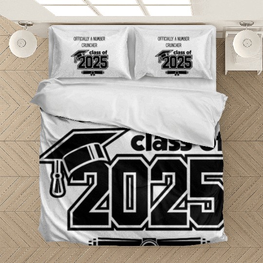 Official A Number Cruncher Class of 2025 Bedding Sets