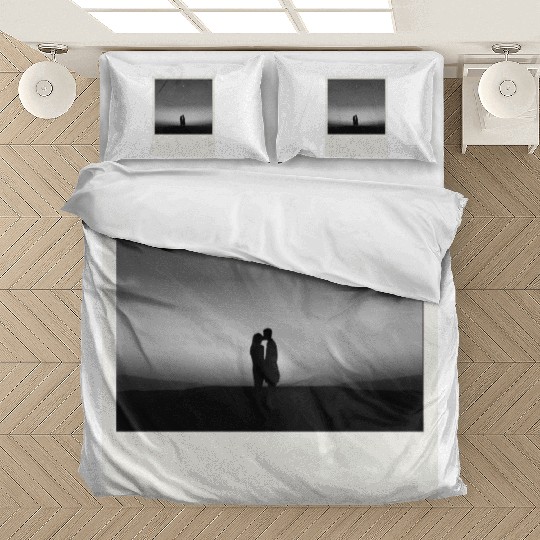 Starry Night Embrace Couple Polaroid Bedding Sets