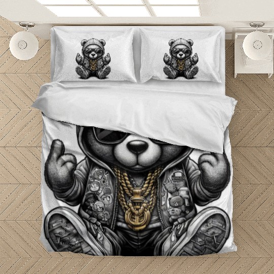 Hip Hop Teddy Bear Bedding Sets