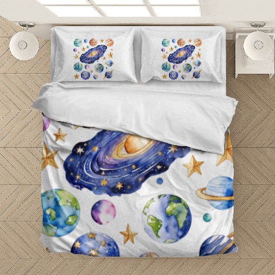 Galaxies, planets and stars Bedding Sets