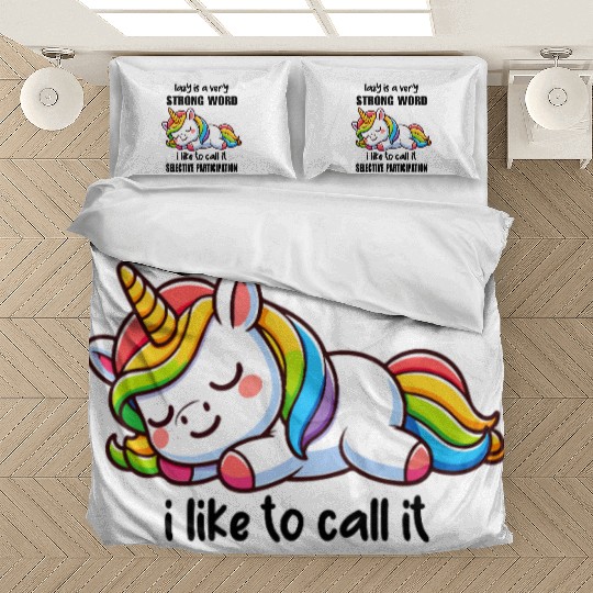Sleepy Rainbow Unicorn Bedding Sets