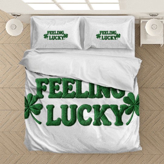 Feeling Lucky Shamrocks Clover Bedding Sets