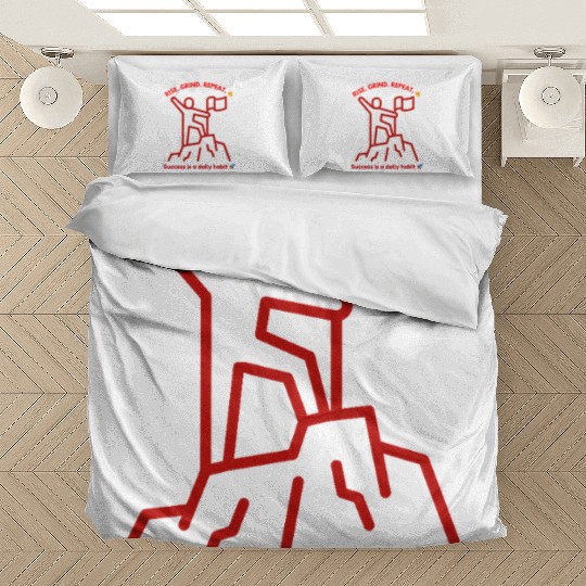 Success Motivation | Rise. Grind. Repeat Bedding Sets