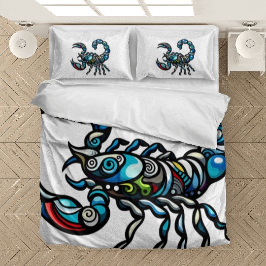 psychedelic scorpion Bedding Sets