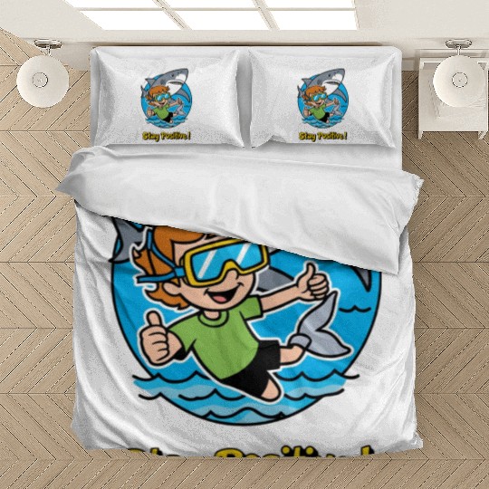 Stay Positive | Motivational Typography & Inspirat Bedding Sets