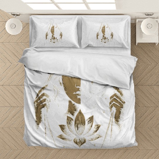 Between Worlds Cosmic Lotus Art Bedding Sets