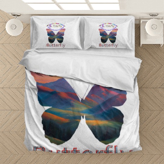 "Vibrant Butterfly 'Embrace Change' Bedding Sets
