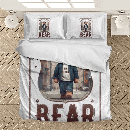 wish you were (my teddy) bear Bedding Sets