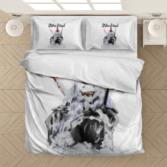 Staten Island Snow Man NYC Bedding Sets