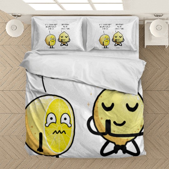 Be positive lemon Bedding Sets