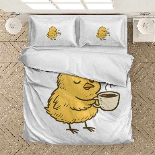 Cute Chick with Coffee Bedding Sets