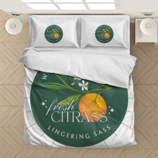 Elegant Citrus Branding Design Bedding Sets