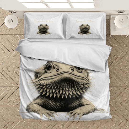Beardie Mom Pogona Reptile Herpetology Bearded Bedding Sets