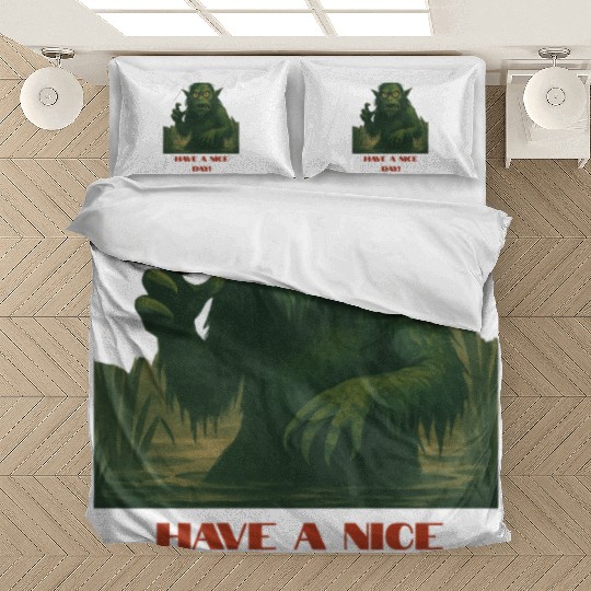 Have a Nice Day – Funny Monster Swamp Art Bedding Sets