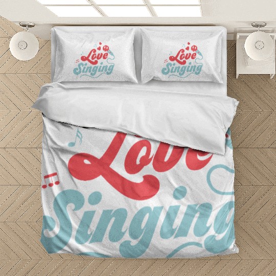 I Love Singing Karaoke Singer Bedding Sets