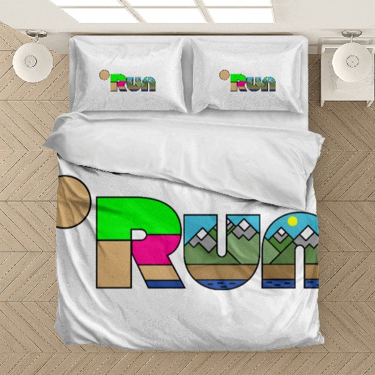 Run marathon Running Man Triathlon Health Gym Bedding Sets