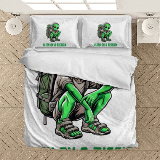 Alien On Mission Bedding Sets