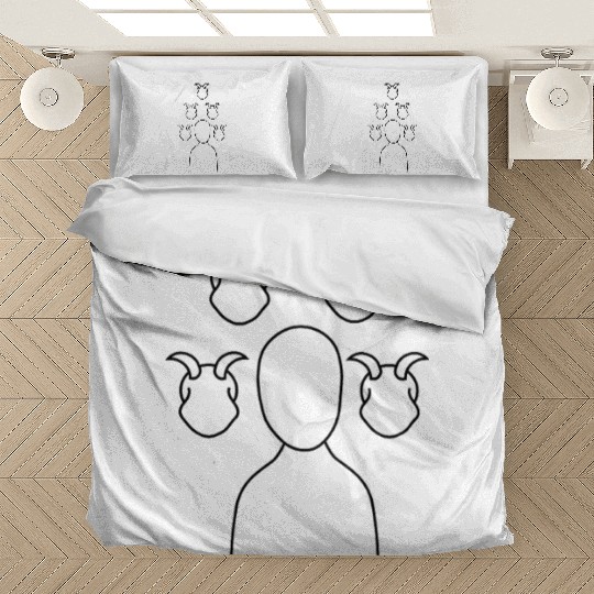 Human and their demons. Bedding Sets