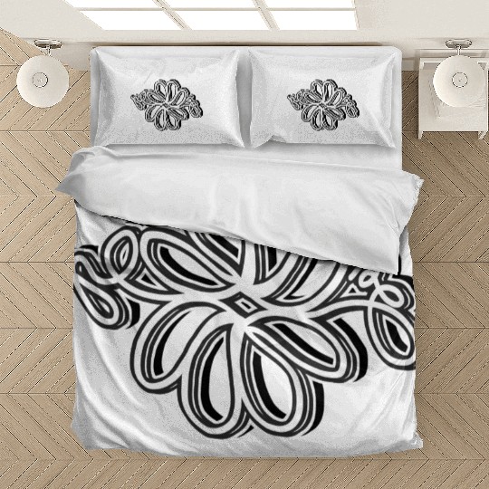 Black and white wildflower1 Bedding Sets