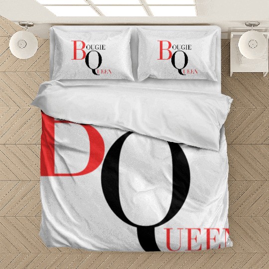 Bougie Queen Red&Black Bedding Sets