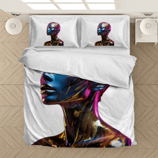 Black & Gold Marble Goddess II Bedding Sets