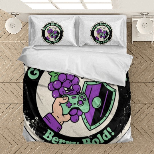 Grape Gladiator Berry Bold Gamer Bedding Sets