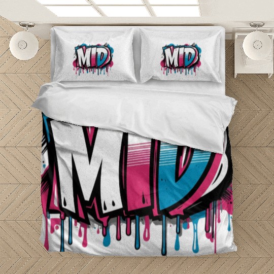 MID Graffiti Bedding Sets – Funny Gen Z Slang Design