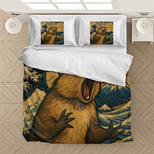 The Great Scream off Kanagawa – Marmot Overboard Bedding Sets