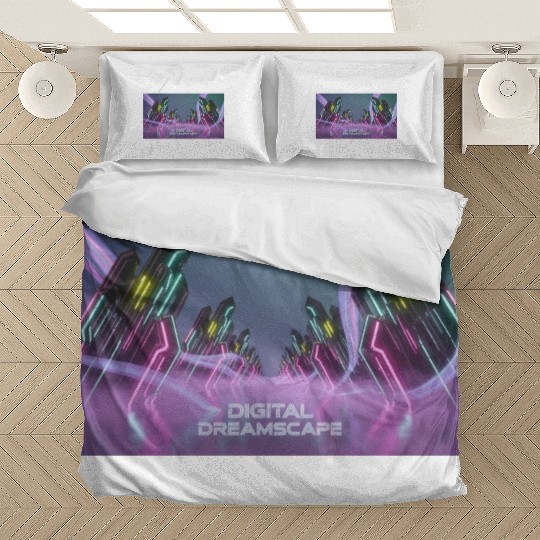 a vibrant digital painting showc Bedding Sets