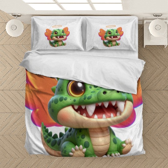 Cute Crocodile Character Playful and Adorable Desi Bedding Sets