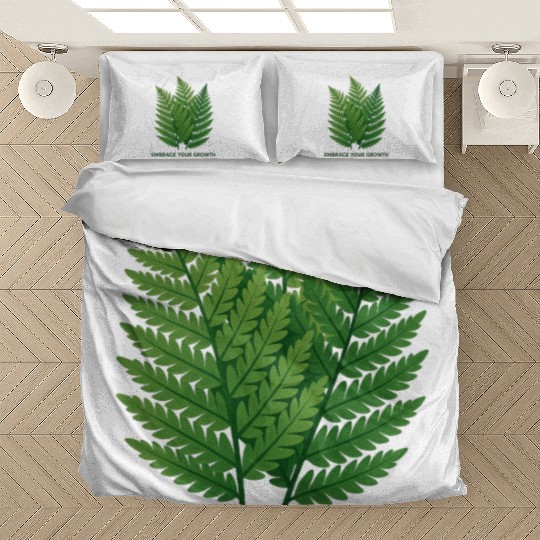 Embrace Your Growth | Fern Design Bedding Sets