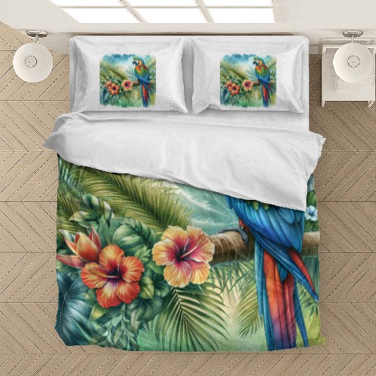 Majestic Macaw Parrot Bedding Sets
