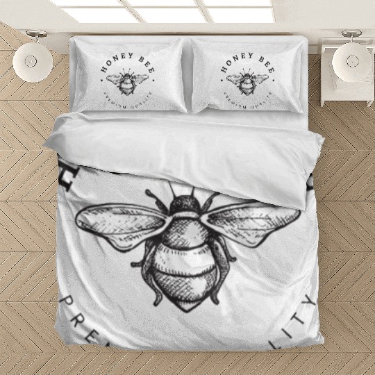 Honey Bee Emblem Bedding Sets