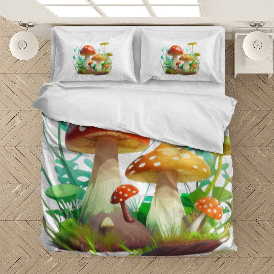 Funky Fungi – Nature’s Neon Wonder Bedding Sets