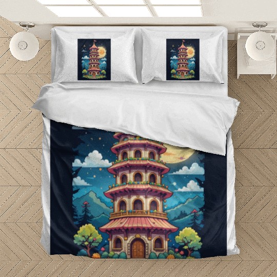 Twilight Temple Glow Bedding Sets