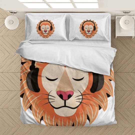Bass the Vinyl Lion Bedding Sets