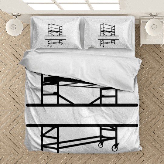 Scaffold with space for company name Bedding Sets