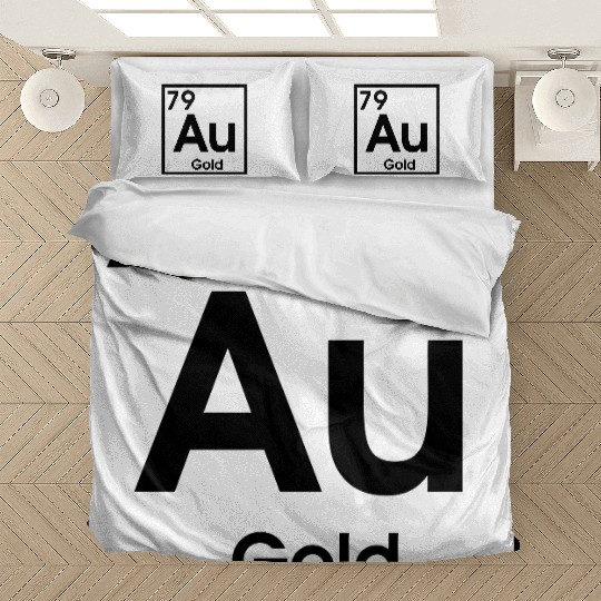 AU Gold – Minimal Element Shadow Logo Bedding Sets