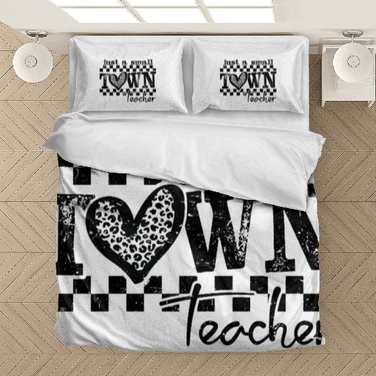 Small Town Teacher Back To School Bedding Sets