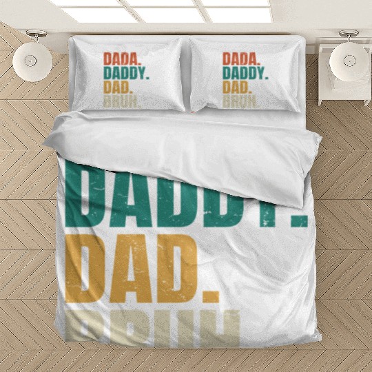 Dada Daddy Dad Bruh Fathers Day Funny Dad Bruh Bedding Sets
