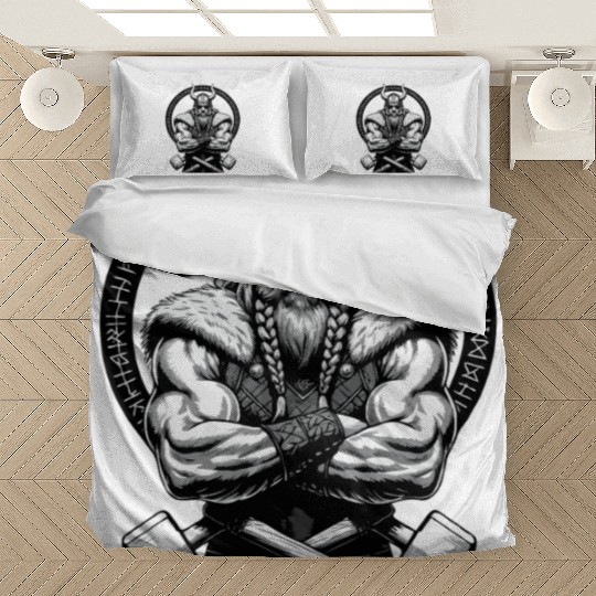 Viking Warrior Man Odin Thor Norman Walhalla Bedding Sets