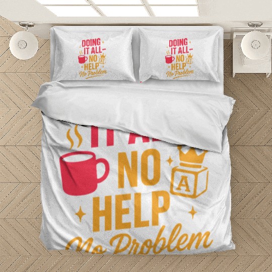 Single Mom Life Chaos Coordinator Wine Coffee Bedding Sets