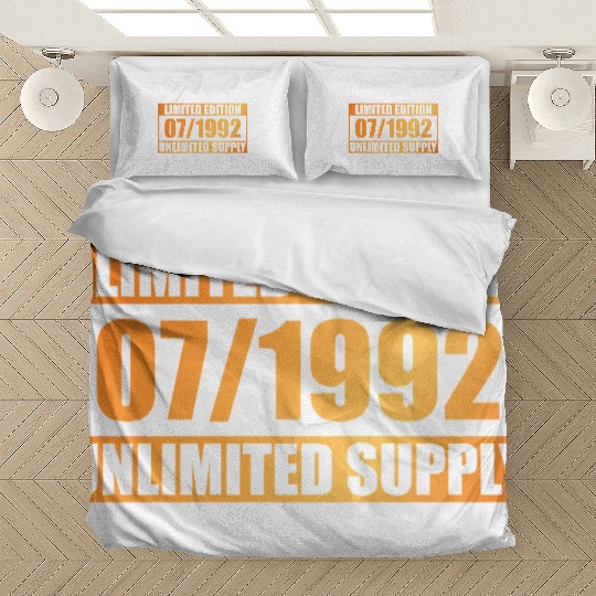 33rd birthday Limited Edition - ꝏ Supply 07/1992 Bedding Sets