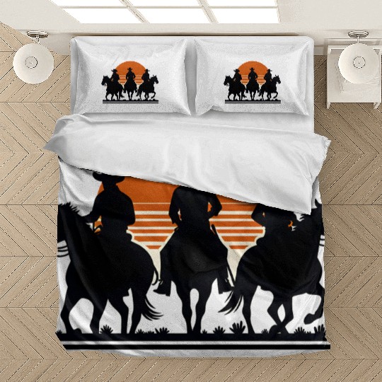 Western Riders at Sunset Bedding Sets