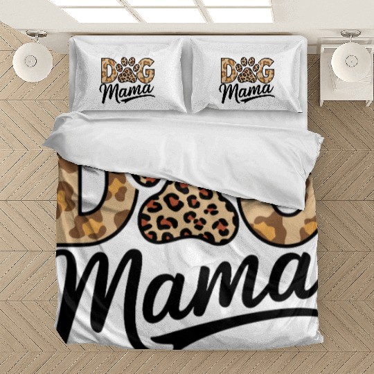 Dog Lover Leopard Print Paw Bedding Sets