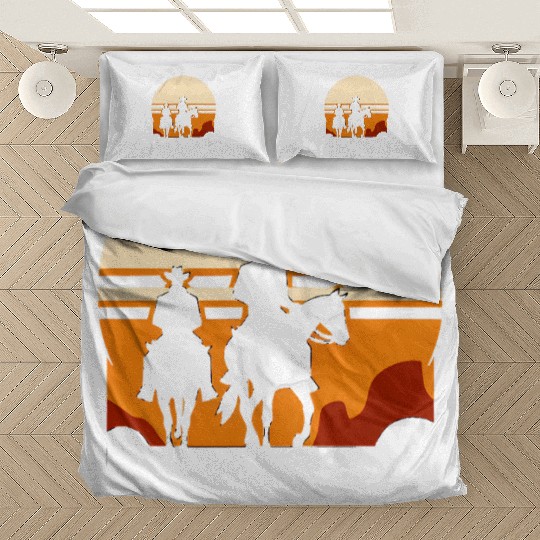 Western Riders: Sunset Silhouette Bedding Sets