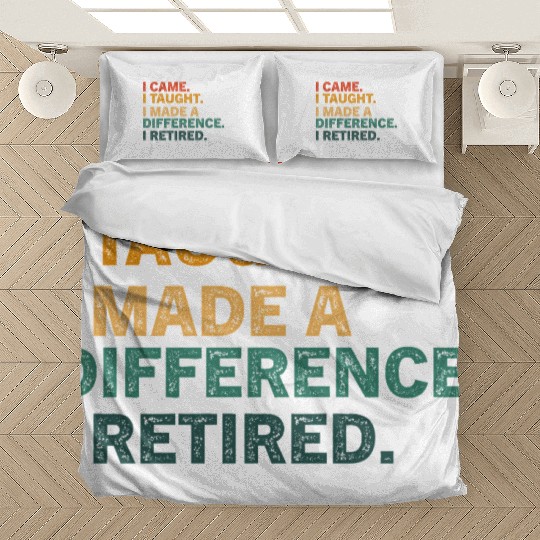 Funny Retired Teacher Retirement 2025 Teachers Day Bedding Sets