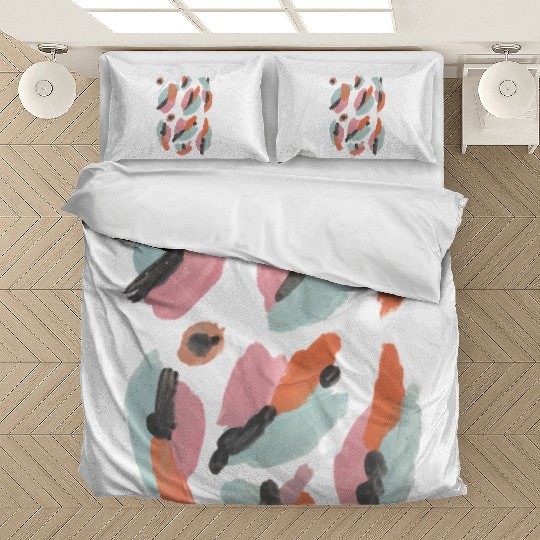 Abstract pastel watercolour painting pattern Bedding Sets